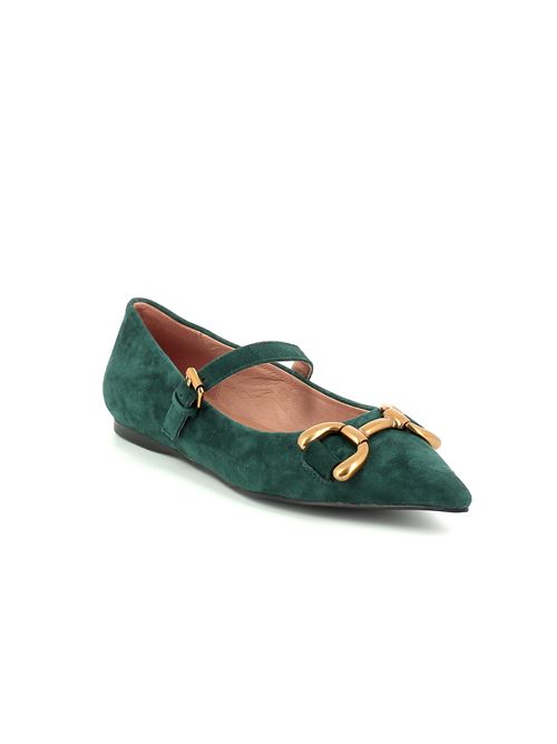 Kiva ballerina da donna in camoscio verde bottiglia BIBI LOU | 576X